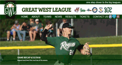 Desktop Screenshot of greatwestleague.com